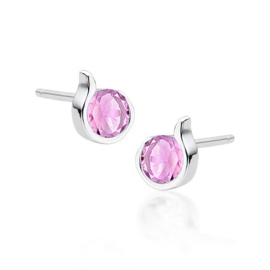 Silver (925) earrings with...