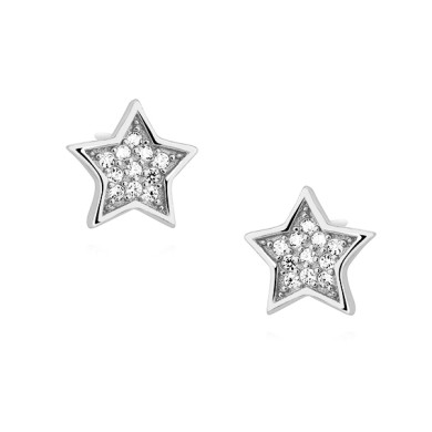 Silver (925) stars earrings...