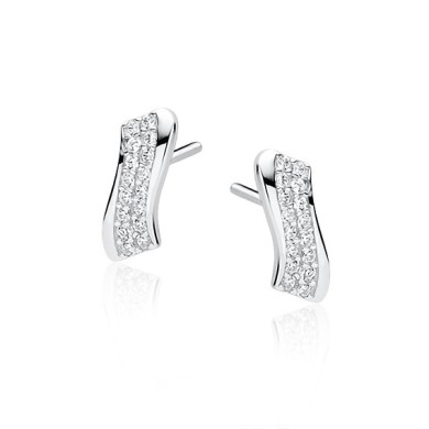 Silver (925) earrings with...