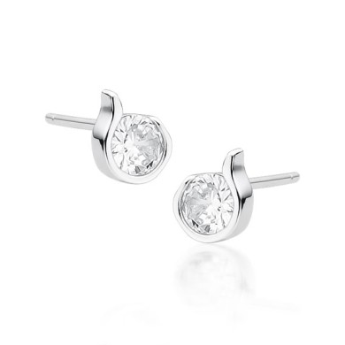Silver (925) earrings with...
