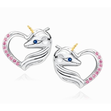 silver (925) heart earrings...