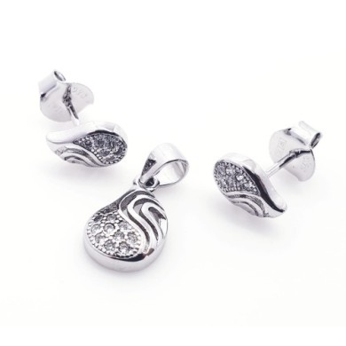 Sterling Silver set Tear