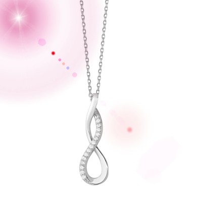 Silver (925) necklace with...