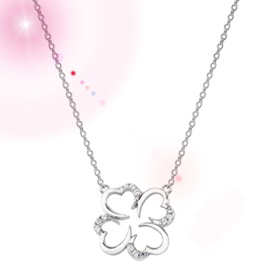 Silver (925) necklace with...