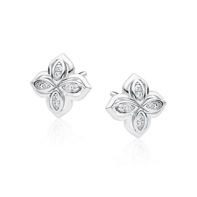 Silver (925) earrings with...