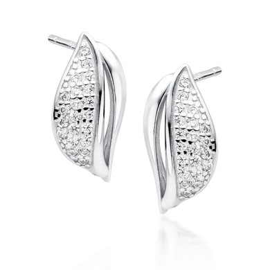 Silver (925) earrings with...