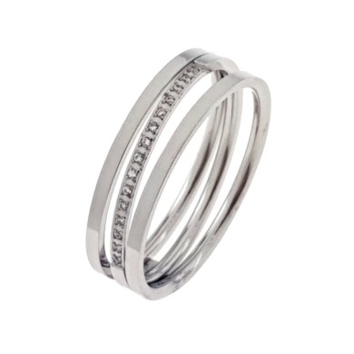 Stainless steel ring size 7