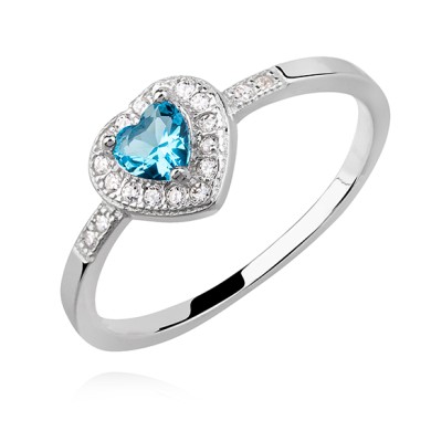 Silver (925) heart ring...
