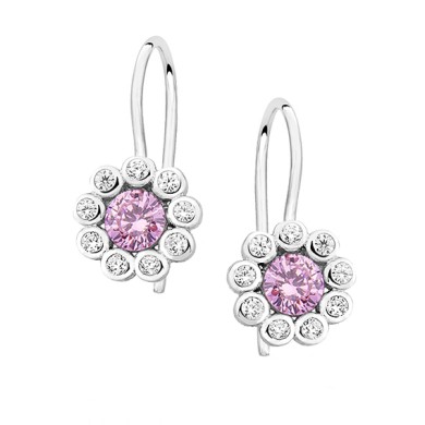 Silver (925) earrings with...