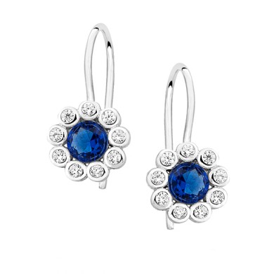 Silver (925) earrings with...